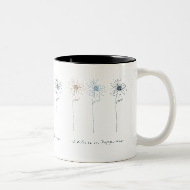 Taza Bicolor Felicidad Daisy Flowers (Derecha)