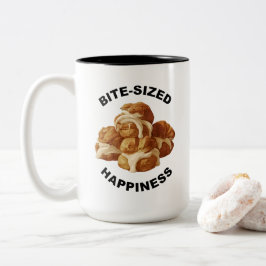 Taza Bicolor Felicidad de tamaño pequeño Profiteroles Mug