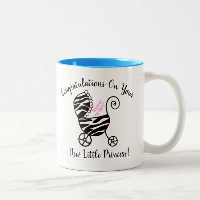 Taza Bicolor ¡Felicidades Por Tu Nueva Princesa! (Derecha)