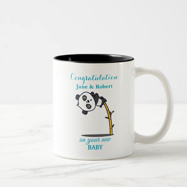 Taza Bicolor felicitación por recién nacido (Derecha)