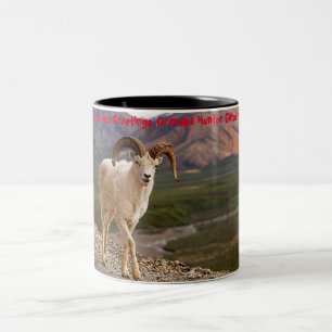 Taza Bicolor Felicitaciones de Navidad Abuelo Cazador Recolecto