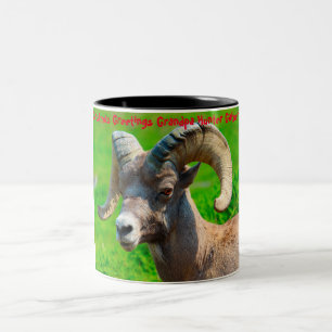 Taza Bicolor Felicitaciones de Navidad Abuelo Cazador Recolecto