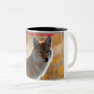 Taza Bicolor Felicitaciones de Navidad Mi Viejo Coyote