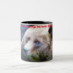 Taza Bicolor Felicitaciones de Navidad Papá Cazador Recolector