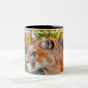Taza Bicolor Felicitaciones de Navidad Papá Cazador Recolector