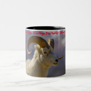 Taza Bicolor Felicitaciones de Navidad Papá Hunter Gatherer
