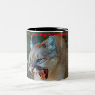 Taza Bicolor Felicitaciones de Navidad Papá Hunter Gatherer