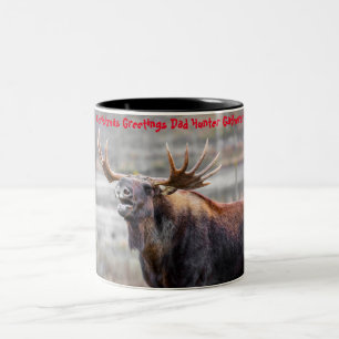 Taza Bicolor Felicitaciones de Navidad Papá Hunter Gatherer