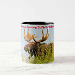 Taza Bicolor Felicitaciones de Navidad Papá Hunter Gatherer