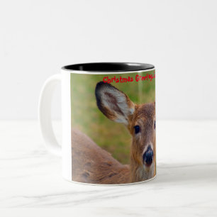 Taza Bicolor Felicitaciones de Navidad Queridísima