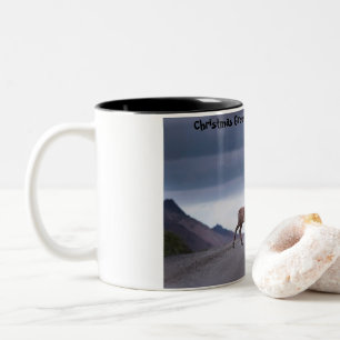 Taza Bicolor Felicitaciones navideñas a mi cazador