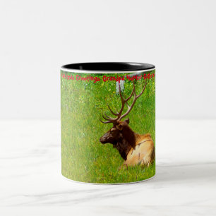 Taza Bicolor Felicitaciones navideñas al abuelo Hunter Gatherer