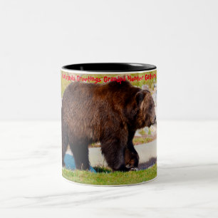Taza Bicolor Felicitaciones navideñas al abuelo Hunter Gatherer