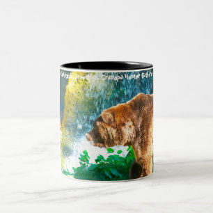 Taza Bicolor Felicitaciones navideñas al abuelo Hunter Gatherer