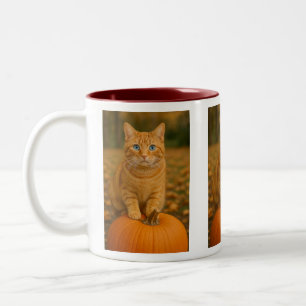 Taza Bicolor felino de ojos azules
