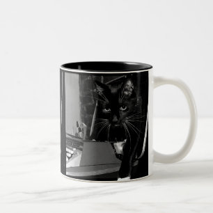 Taza Bicolor Felix el gato