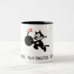 TAZA BICOLOR FELIX, VFA-31 TOMCATTERS, F-18
