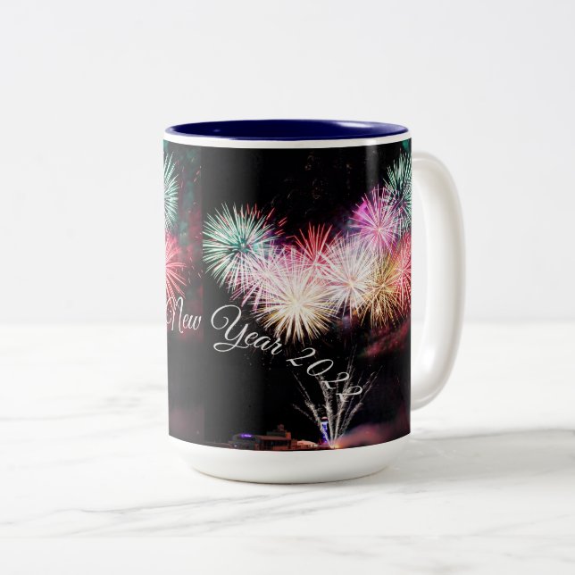 Taza Bicolor Feliz año nuevo (Anverso derecho)