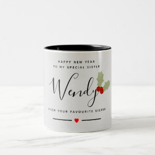 Taza Bicolor Feliz Año Nuevo