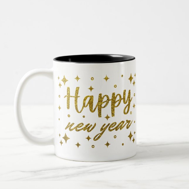 Taza Bicolor Feliz Año Nuevo (Izquierda)