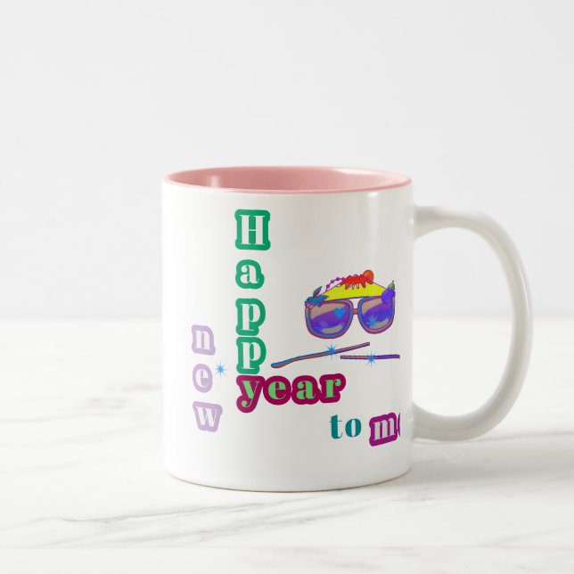 Taza Bicolor feliz año nuevo (Derecha)