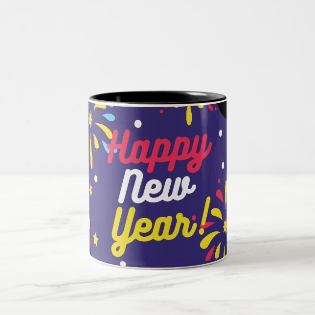 Taza Bicolor Feliz Año Nuevo (Centro)