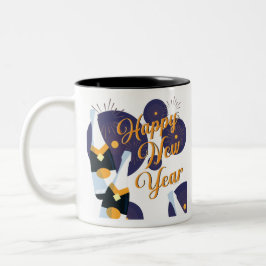 Taza Bicolor Feliz Año Nuevo