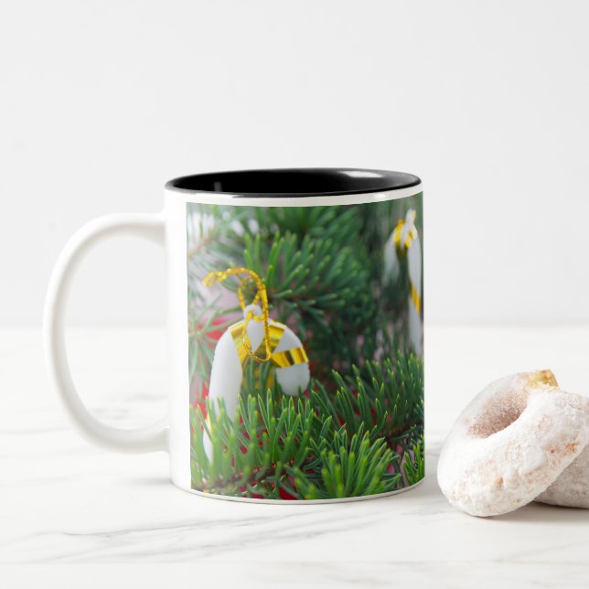 Taza Bicolor Feliz Año Nuevo (Con donut)