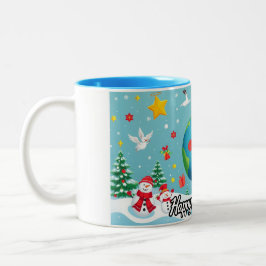 Taza Bicolor Feliz Año Nuevo Mug
