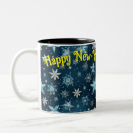 Taza Bicolor Feliz Año Nuevo Mug