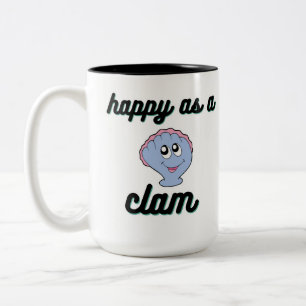Taza Bicolor Feliz como almeja