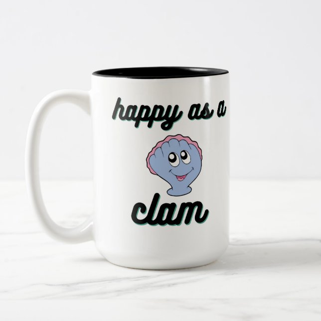 Taza Bicolor Feliz como almeja (Izquierda)