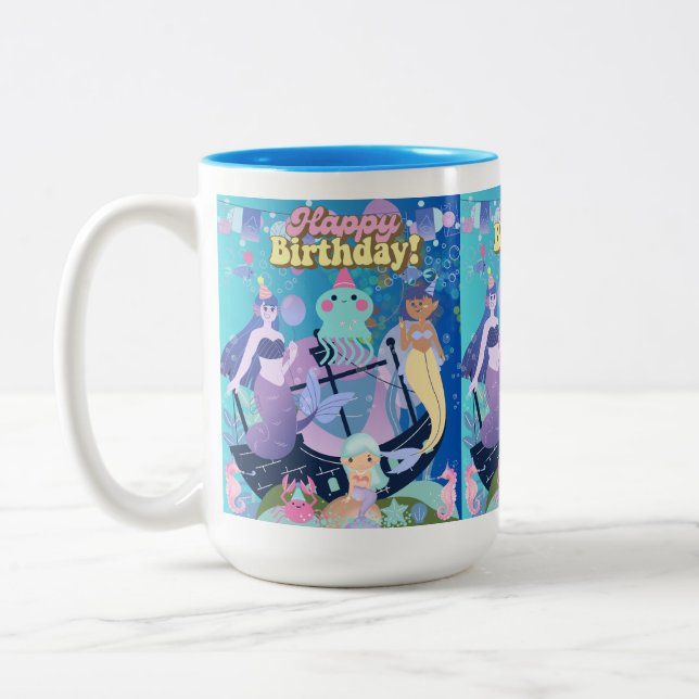 Taza Bicolor ¡Feliz cumpleaños! (Izquierda)
