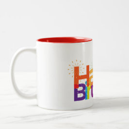 Taza Bicolor Feliz cumpleaños