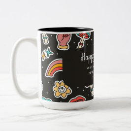 Taza Bicolor Feliz cumpleaños
