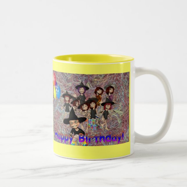 Taza Bicolor Feliz cumpleaños (Derecha)