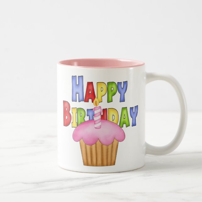 Taza Bicolor Feliz cumpleaños (Derecha)