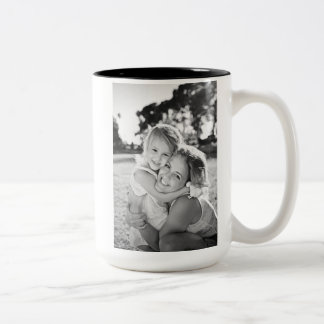 Taza Bicolor Feliz cumpleaños, mamá Minimalista