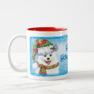 Taza Bicolor Feliz Día de Amanecer Eskimo Dog