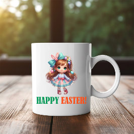Taza Bicolor Feliz Día de Pascua - Crucifixión