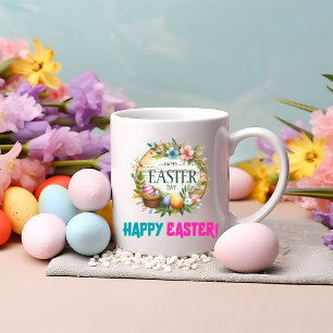 Taza Bicolor Feliz Día de Pascua - Mujer