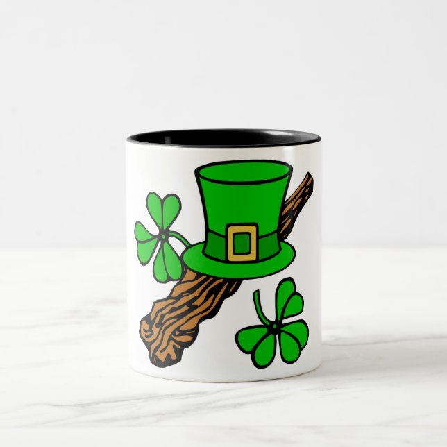 TAZA BICOLOR FELIZ DÍA DE SAN PATRICK (Centro)