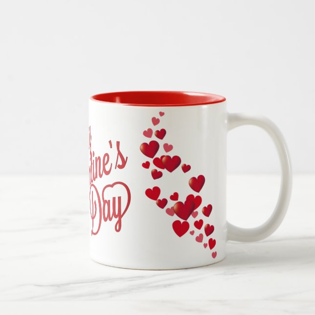 Taza Bicolor Feliz Día de San Valentín (Derecha)