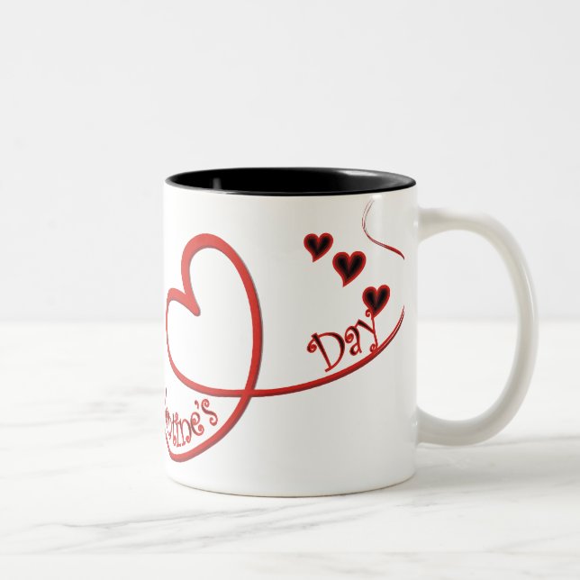 Taza Bicolor Feliz Día de San Valentín (Derecha)