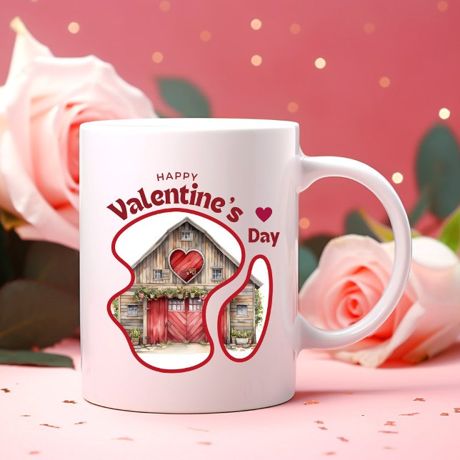 Taza Bicolor Feliz Día de San Valentín (Subido por el creador)