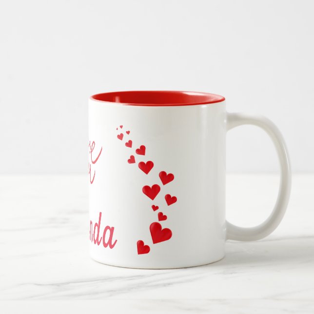 Taza Bicolor Feliz Día de San Valentín (Derecha)