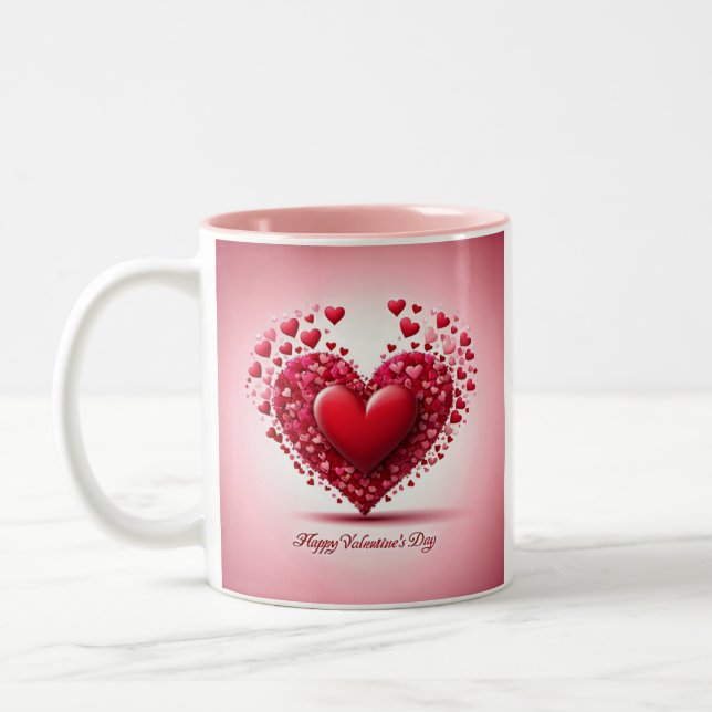 Taza Bicolor Feliz Día de San Valentín (Izquierda)