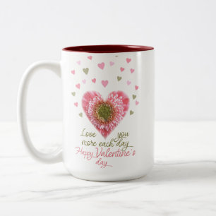 Taza Bicolor Feliz día de San Valentín