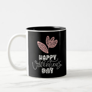 Taza Bicolor Feliz día de San Valentín