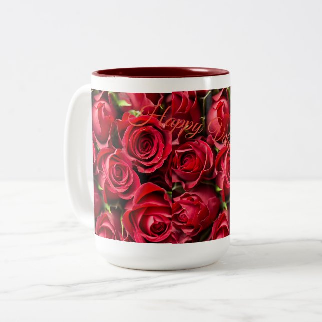 Taza Bicolor Feliz Día de San Valentín 2024mugs (Anverso izquierdo)